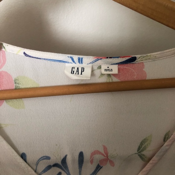 GAP floral rayon faux-wrap midi sundress - Picture 7 of 7